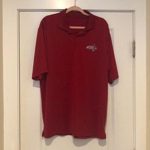Men’s, red, check, Capitals polo